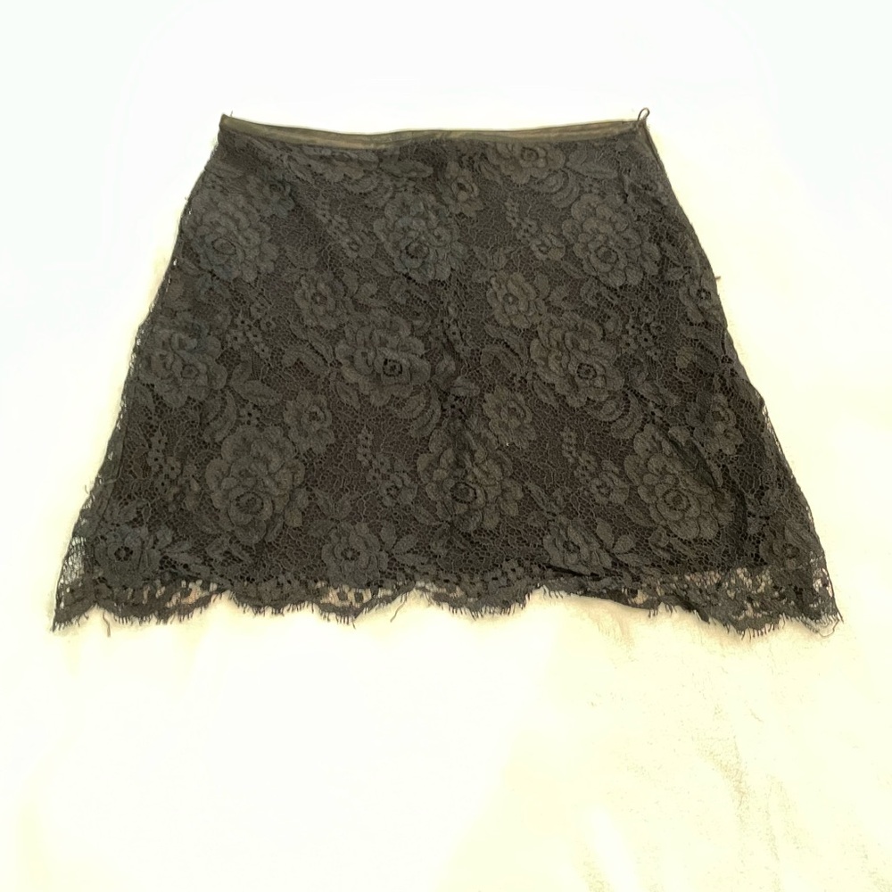 Gorgeous Black Lace Skirt ~90s
